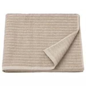 IKEA VÅGSJÖN Light Beige 100% Cotton Bath Towels, 2-Pack